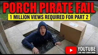 Porch Pirate Falls Through Trap Door! CCTV Captures Hilarious Package Theft Fail