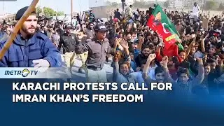PTI Supporters Rally in Karachi Demanding Imran Khan&rsquo;s Release