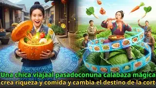 Una chica viajaal pasadoconuna calabaza m&aacute;gica, crea riqueza y comida y cambia el destino de la cort