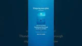 Whispering moon glides