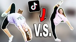 IMITANDO TIK TOK DE GIMNASIA Con Vika ¿NOS SALEN? | Daniela Golubeva
