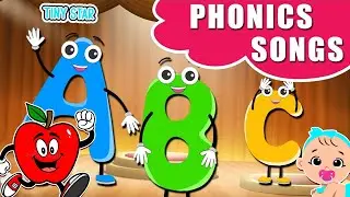Learn Letter Sounds with Funny Cartoon Characters | Phonics Song | Tiny star