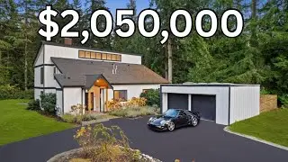 INSIDE a $2,050,000 Modern Home on 2.9 Acres in Redmond, Washington