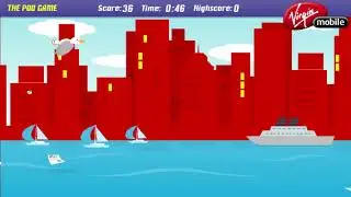 Virgin Mobile Bird Poo - Gameplay | Flash Game