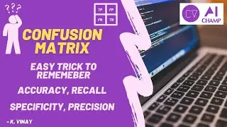 Confusion Matrix | Easy Trick | Accuracy | Recall (Sensitivity) | Specificity | Precision