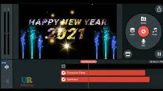 happy new year 2021 video editing kinemaster tutorial