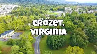 Crozet Virginia Tour small town America USA aerial scenic drone historic Main Street Potensic Atom 2