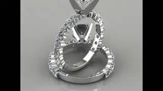 007w Princess Cut Common Prong Engagement Ring Man Made Diamonds