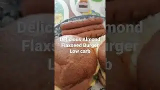 Delicious and Soft Almond Flaxseed Burger Low Carb #shorts