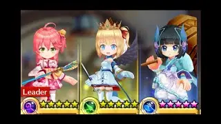 【白猫】#さくらみこ(G杖):星55 激光のグランピングバトル; Lv.9999コスモダイスゴッド(弱点, HP11京):さくらみこ、#マール(前半, G槍) & #サワワ(G斧)|#白猫プロジェクト