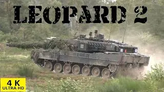 Kampfpanzer Leopard 2 im Angriff