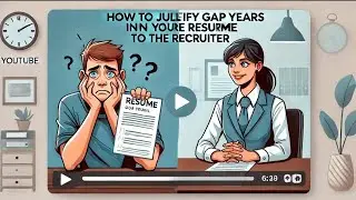How to justify your Gap years in your resume...My take as a HR Recruiter...
