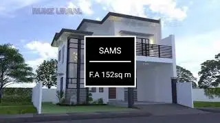 Sample design with terrace and carport for 150sq m lot area