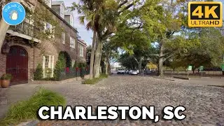 【4K】Charleston Walking Tour - Dec 2020 (White Point Garden, The Battery, Waterfront Park)