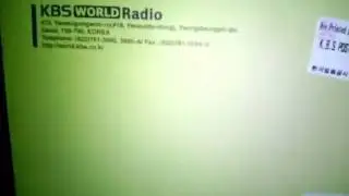 UNBOXING: Cart&atilde;o QSL da KBS World Radio - Coreia do Sul