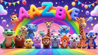 ✨ A to Z Animals for Kids | Cute Pixar Style Cartoon | Alphabet Animals Song | Learn ABC with Fun ✨
