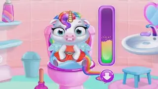 My Baby Unicorn 2 🦄 - Mi bebe Unicornio 2 🌈- New Virtual Pony Pet Gameplay #7 GameDroid