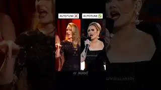 Adele🍷❤️Autotune vs no autotune (original video)#adele #autotune