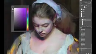 Painting Process | Beginning stage | From the abstract to the realistic.