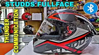 Thunder || Studds full face || Bluetooth  ||Communication helmet || Review in hindi ||For Biker