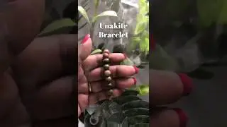 Unakite bracelet😍 #shorts #viral #views #likes #bracelet #unakite #crystals #reach #stones #pearl