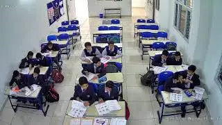 School class room video by IP 3MP CCTV CAMERA 2 WAY AUDIO