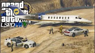 GTA V | MOD POLICIA | VIDA DE SHERIFF NÃO É FACIL, AVIÃO CAI E MATA DOIS | EP# 150