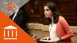 Inés Arrimadas. Debate sobre ley de referéndum en Cataluña