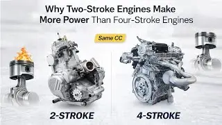 Two-Stroke vs Four-Stroke | Why Two-Stroke Engines Make More Power #engine #horspower #hp #stroke