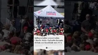 Conservador Charlie Kirk &eacute; baleado durante debate em faculdade