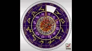The zodiac signs clock