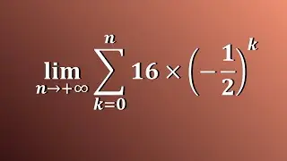 Calculer la LIMITE d'une SUITE de SOMMES partielles d'une SUITE géométrique