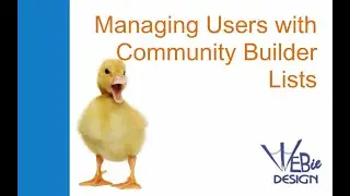 Joomla Community Builder Lists