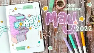 May 2022 Bullet Journal Setup | Arcade Theme ✨👾 Plan with me
