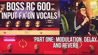 BOSS RC600-INPUT FX ON VOCALS PART ONE: Modulation Delays and Reverb #loopstation #rc600 #bossrc600