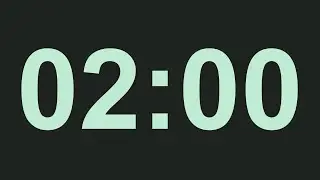 2 min timer | 2 Minute TIMER Light MINT Green on Very Dark Green