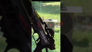 Crossbow Target Practice with the Barnett AccuStrike Demun - 7 inch Hyperbolts - Unreal Power!!!