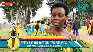 Aspirant Woman MP Namara Betty Mutabazi Kataba Strengthens Kanungu Communities with 350 Pig Donation