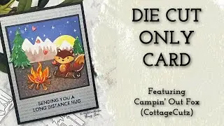 Die Cut Only Card Featuring CottageCutz Black Friday Release 2021