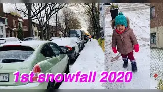1st snowfall 2020 | Montreal | Quebec | Canada