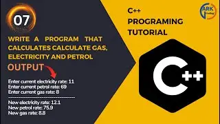 Calculate Eclectricity, Gas And Petrol Rate || Cpp Programing Tutorial