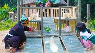 Dwarf Family Building a Shelter for the Hares | Primitive Happy Life