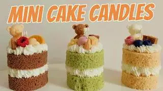 DIY Viral Mini Cake Candle | The Cutest Candle Ever! 🫶🏻✨#handmade #diy #gift