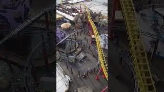 Volcanic Eruption! 🔥🔥 #rides #tiktok #shorts #fun #themepark #fantasyisland #skegness #crazy