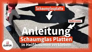Flachdach d&auml;mmen - Schaumglasplatten in Hei&szlig;bitumen verlegen