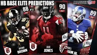MADDEN 18 Ultimate Team Base Elite Predictions for Wide Recievers |