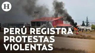 Perú vive jornada de protestas: toman aeropuerto de Arequipa y exigen salida de Dina Boluarte