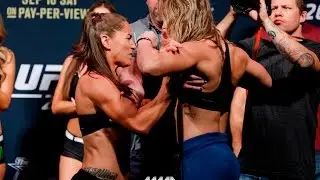 UFC 203 Weigh-Ins: Jessica Eye Shoves Bethe Correia