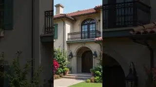 Mediterranean villa two-story   house🏠#home #house #shorts #viralshorts