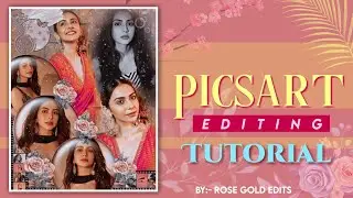 Aesthetic Edit for fanpage || Fanpage editing idea || Picsart editing tutorial || Rose gold edits